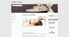 Desktop Screenshot of hautaktiv-kosmetik.de